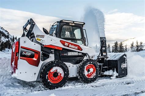 bobcat skid steer snow blower|snow blower attachment.